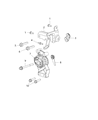 Ram Engine Mount Diagram - 5038872AB