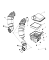 2007 Dodge Ram 3500 Air Duct Diagram - 53032944AE