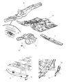 Jeep Commander Floor Pan Diagram - 55394418AI