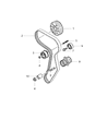Jeep Compass A/C Idler Pulley Diagram - 68000817AA