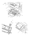 Dodge Magnum Battery Tray Diagram - 5065355AF