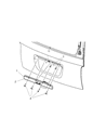 2007 Dodge Durango Tailgate Handle Diagram - 55364586AD