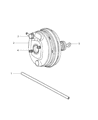 2008 Dodge Challenger Brake Booster Vacuum Hose Diagram - 4779230AC