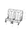 2007 Chrysler Pacifica Seat Cushion Diagram - 68002377AA