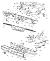 2005 Dodge Ram 1500 Bumper Diagram - 55077107AG