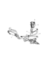 2008 Dodge Ram 1500 Power Steering Hose Diagram - 55366797AB