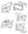 Dodge Nitro Tailgate Handle Diagram - 55113161AC