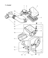 Chrysler Sebring Air Filter Box Diagram - MR450010
