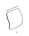 2020 Jeep Compass Weather Strip Diagram - 68339985AA