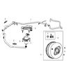 2011 Dodge Durango Brake Booster Vacuum Hose Diagram - 52124752AE