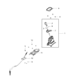 Jeep Renegade Automatic Transmission Shift Levers Diagram - 6KF03LXHAA