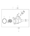 Jeep Thermostat Gasket Diagram - 5047264AB