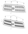 Ram Grille Diagram - 1KX581GTAB