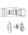 Dodge Brake Caliper Diagram - 68368081AA