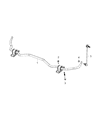 Jeep Cherokee Sway Bar Link Diagram - 68224732AD
