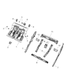 Jeep Gladiator Front Cross-Member Diagram - 68342069AB