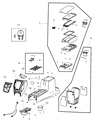 Jeep Compass Center Console Base Diagram - 1NJ62XDVAA