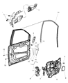 Ram C/V Door Handle Diagram - 1NA57AXRAD