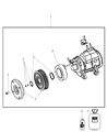 Chrysler Aspen A/C Compressor Diagram - 55111440AC
