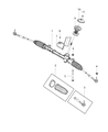 Jeep Rack and Pinion Boot Diagram - 68320133AA