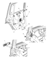 Jeep Commander Window Regulator Diagram - 55396483AC