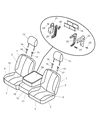 2006 Dodge Ram 3500 Seat Cushion Diagram - 1DQ501D5AA