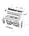 Dodge Dart Dash Panels Diagram - 68081998AD