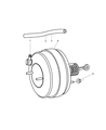 Jeep Grand Cherokee Brake Booster Diagram - 5011261AB