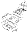 Dodge Front Cross-Member Diagram - 68043498AE