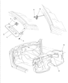 1999 Chrysler Sebring Sun Visor Diagram - RG161X9AC