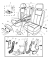 Dodge Dakota Seat Cushion Diagram - 1BJ701D5AA