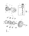 Jeep Wrangler Piston Ring Set Diagram - 68001386AA