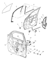Chrysler Window Regulator Diagram - 5017810AC