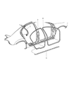 Chrysler Concorde Weather Strip Diagram - 4780157AD