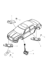 Dodge Magnum Air Bag Control Module Diagram - 4896097AD