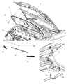 Dodge Hood Hinge Diagram - 55113551AD