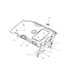 Chrysler PT Cruiser Sun Visor Diagram - WC02MF1AC