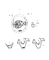 Jeep Grand Cherokee WK Steering Wheel Diagram - 5QM91DX9AD