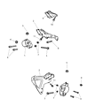 Dodge Dakota Engine Mount Diagram - 52021840AA