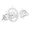 Jeep Cherokee Steering Wheel Diagram - 5GK431AZAA