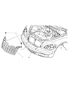 Chrysler PT Cruiser Grille Diagram - 5179089AA