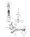 Jeep Cherokee Coil Spring Insulator Diagram - 68194692AB
