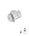 Jeep A/C Compressor Diagram - RL111401AF