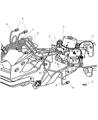 Chrysler PT Cruiser ABS Control Module Diagram - 5017847AC
