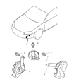 2005 Chrysler Sebring Horn Diagram - MR971171