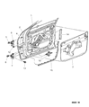 Dodge Intrepid Door Check Diagram - 4574333AF