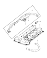 Jeep Crankcase Breather Hose Diagram - 68361280AC