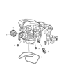 2008 Dodge Sprinter 3500 Drive Belt Diagram - 4891587AA