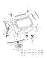 Jeep Compass Trunk Lid Latch Diagram - 68247936AE