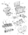 Chrysler Grand Voyager Intake Manifold Gasket Diagram - 4621967